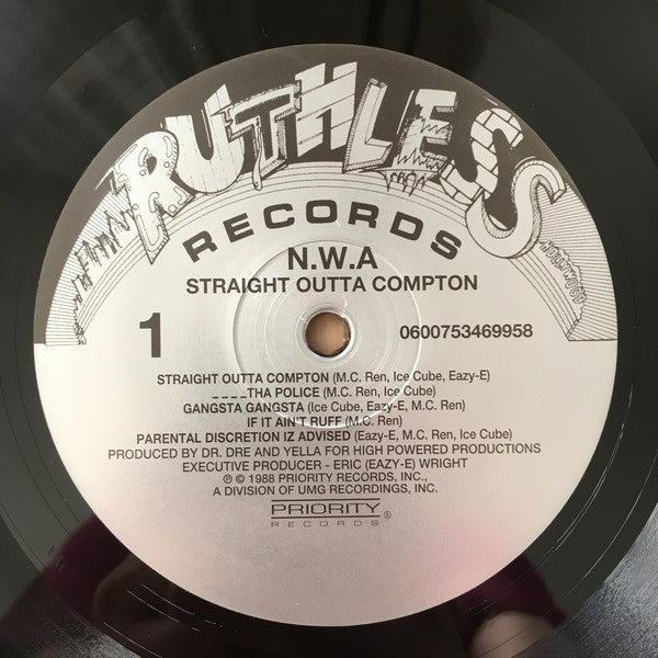 N.W.A. : Straight Outta Compton (LP, Album, RE, 180)