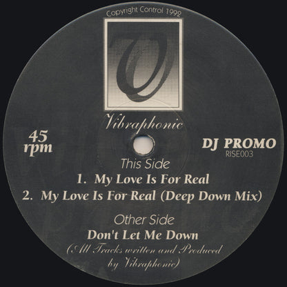 Vibraphonic (2) : Don't Let Me Down / My Love Is For Real (12", Promo)