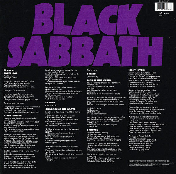 Black Sabbath : Master Of Reality (LP, Album, RE, Emb)