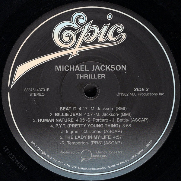 Michael Jackson : Thriller (LP, Album, RE, Gat)