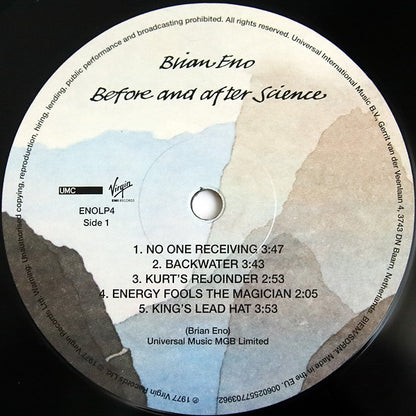 Brian Eno : Before And After Science (LP, Album, RE, RM)