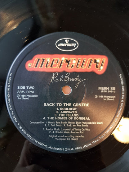 Paul Brady : Back To The Centre (LP)