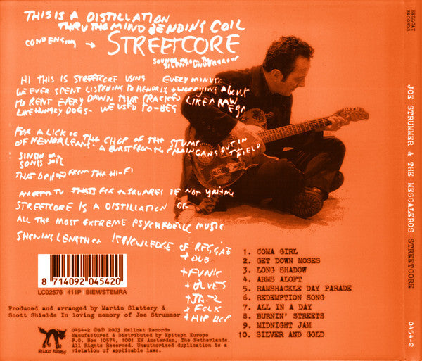 Joe Strummer & The Mescaleros : Streetcore CD, Album, Dig (M / M