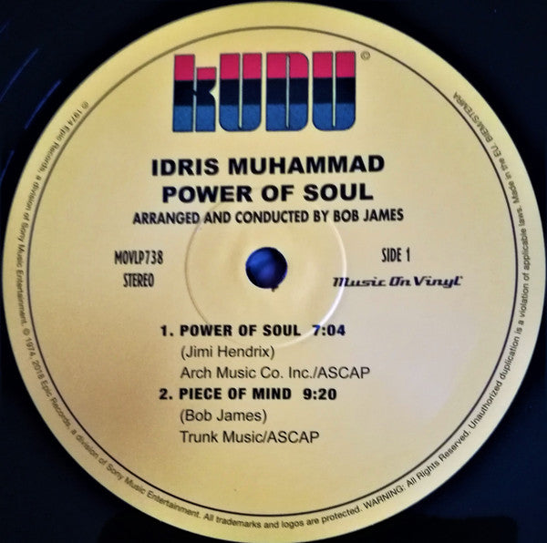 Idris Muhammad : Power Of Soul (LP, Album, RE, RM, 180)