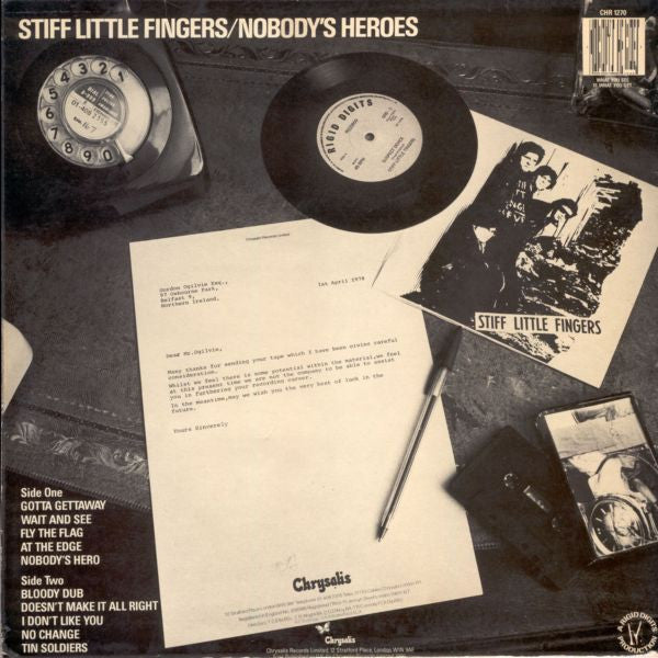 Stiff Little Fingers : Nobody's Heroes (LP, Album)
