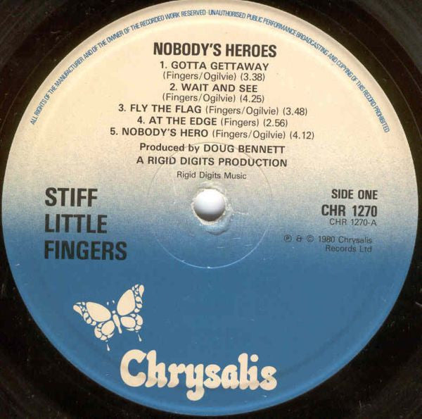 Stiff Little Fingers : Nobody's Heroes (LP, Album)