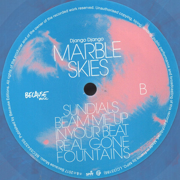 Django Django : Marble Skies (LP, Album, Pin + CD, Album)