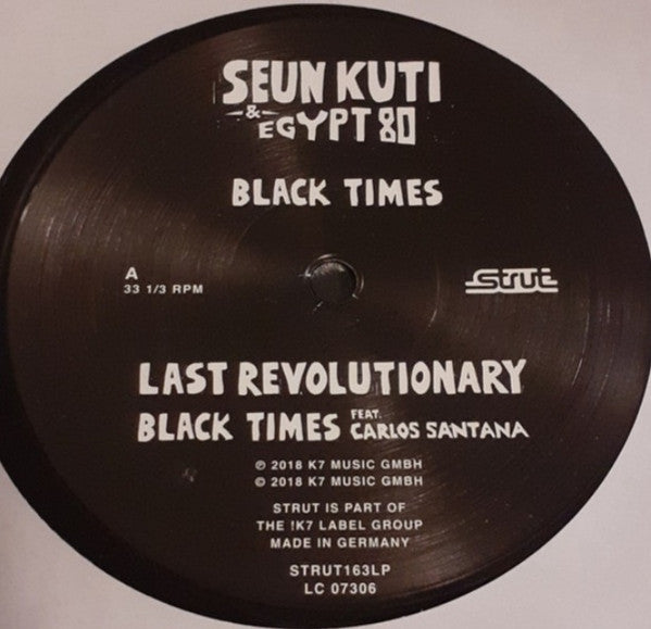 Seun Kuti & Egypt 80* : Black Times (2xLP, Album, Gat)