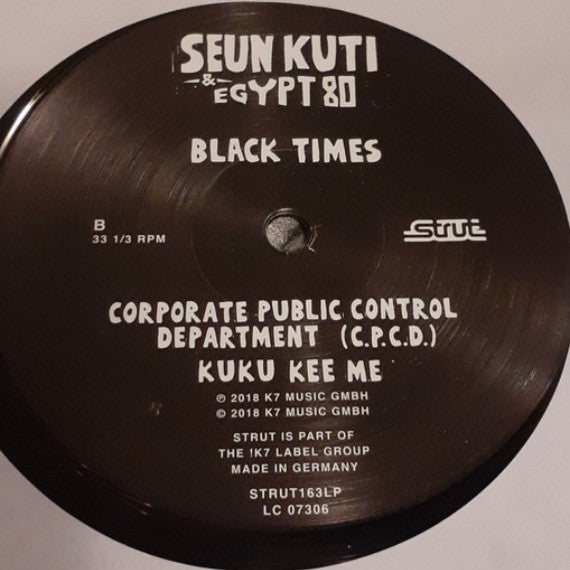 Seun Kuti & Egypt 80* - Black Times (2xLP, Album, Gat) (VG+ / VG+)