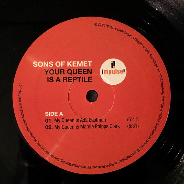 Sons Of Kemet : Your Queen Is A Reptile (2xLP, Album)