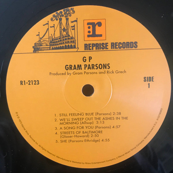 Gram Parsons : GP (LP, Album, RE, Gat)