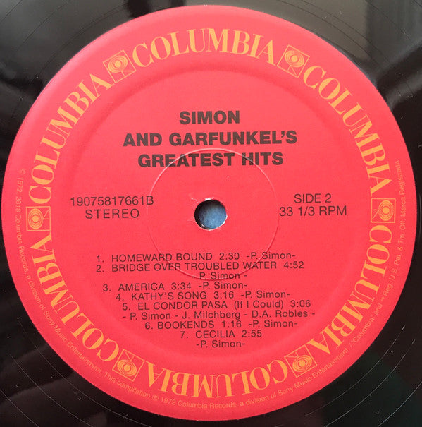 Simon And Garfunkel* : Simon And Garfunkel's Greatest Hits (LP, Comp, RE)