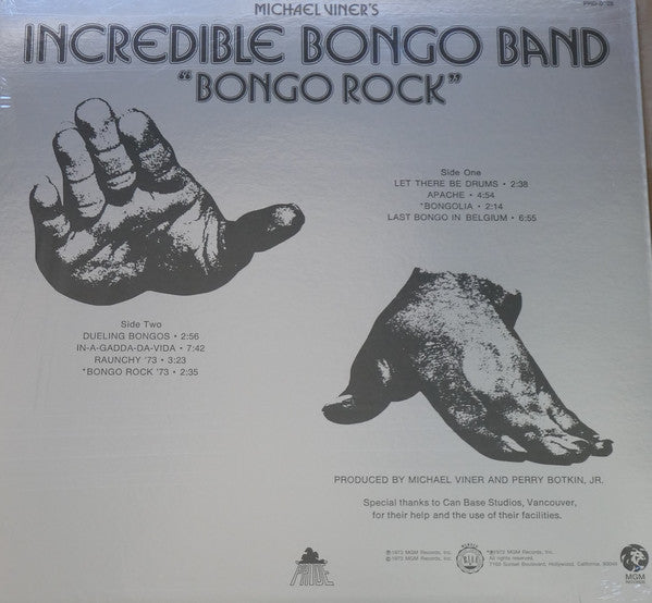 Michael Viner's Incredible Bongo Band* : Bongo Rock (LP, Album, RE)