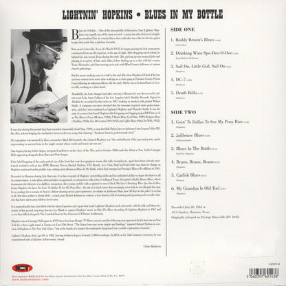 Lightnin' Hopkins : Blues In My Bottle (LP, Album, RE)