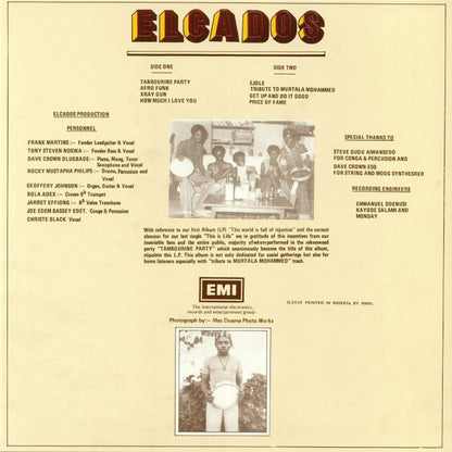 The Elcados : Togetherness Is Always A Good Venture - Tambourine Party Vol. 2 (LP, Album, RE)