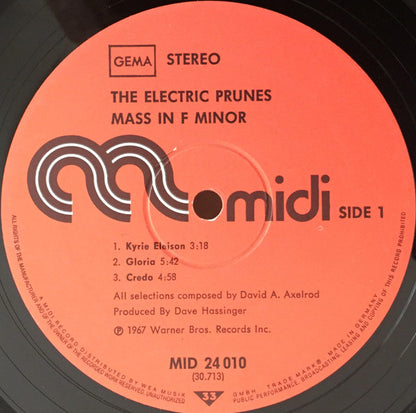 The Electric Prunes : Mass In F Minor (LP, Album, RE)