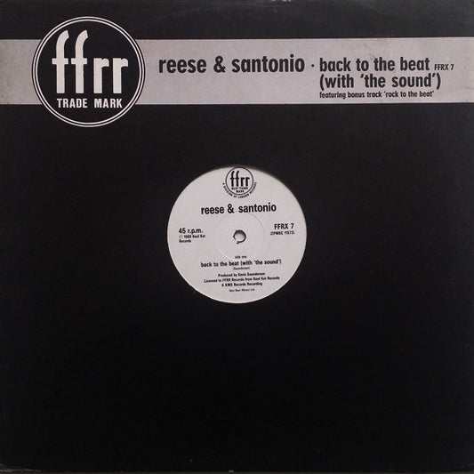 Reese & Santonio : Back To The Beat (With 'The Sound') (12")