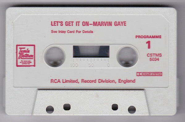 Marvin Gaye : Let's Get It On (Cass, Album, RE, Red)