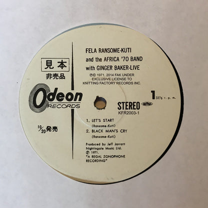 Fela Kuti, Ginger Baker, Africa 70 : Live! (LP, Album, RE)