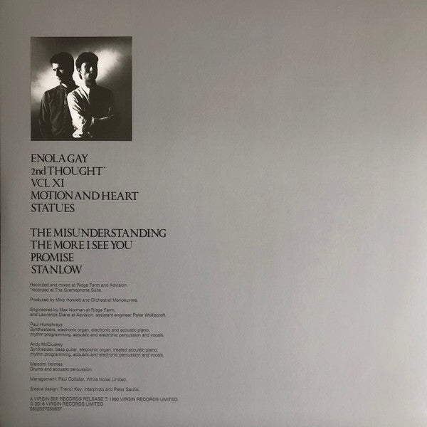 Orchestral Manoeuvres In The Dark : Organisation (LP, Album, RE, RM)