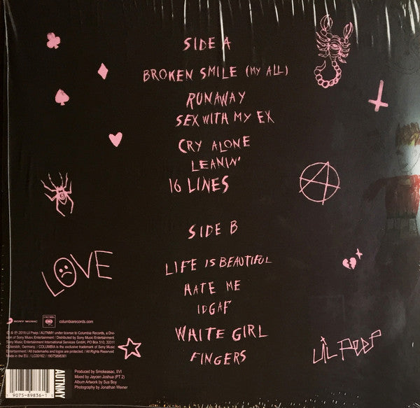 Lil Peep : Come Over When You're Sober, Pt. 2 (LP, Album)