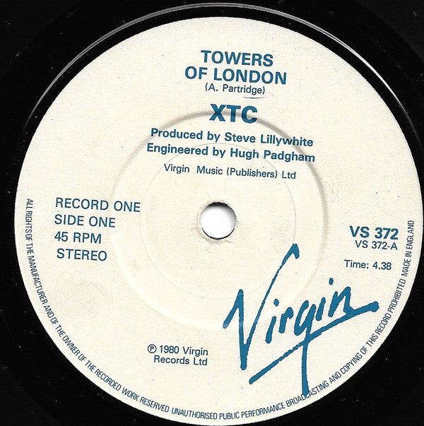 XTC : Towers Of London (2x7")