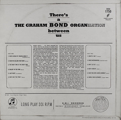 The Graham Bond Organization : There's A Bond Between Us (LP, Album, Mono)