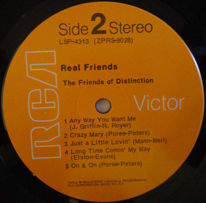 The Friends Of Distinction : Real Friends (LP, Album, Roc)