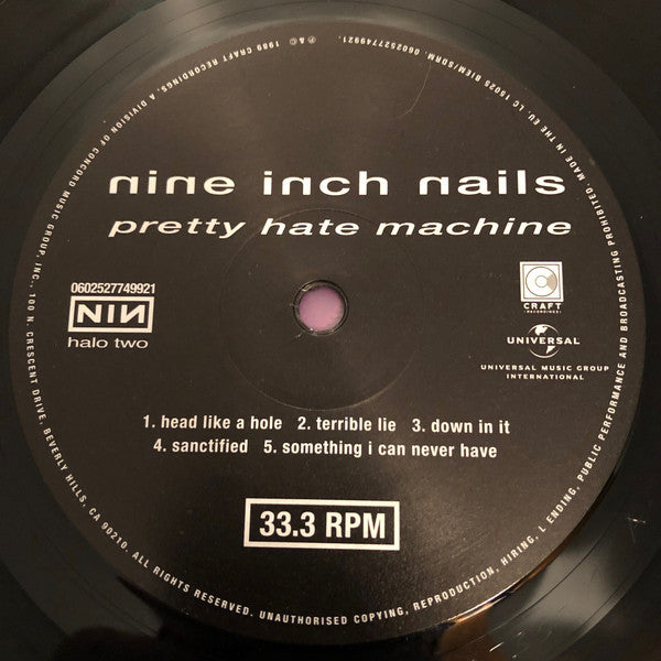 Nine Inch Nails : Pretty Hate Machine (LP, Album, RE)