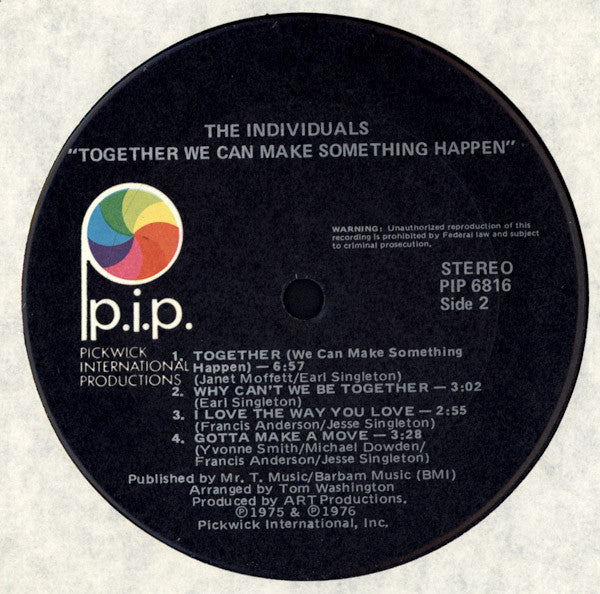 The Individuals (4) : Together (We Can Make Something Happen) (LP, Album)