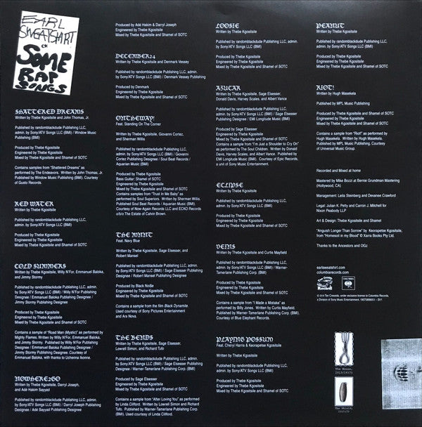 Earl Sweatshirt : Some Rap Songs (LP, Album)