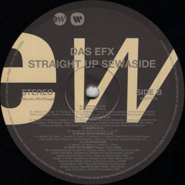 Das EFX : Straight Up Sewaside (LP, Album, RE, 180)