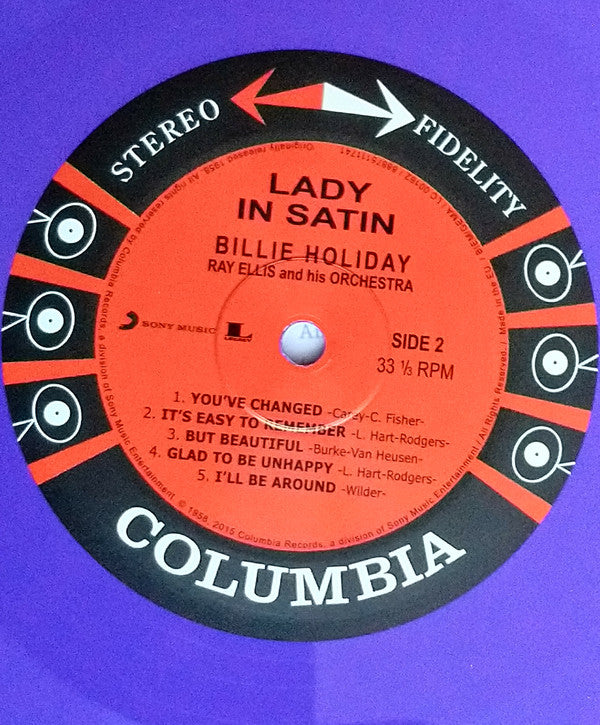 Billie Holiday With Ray Ellis And His Orchestra : Lady In Satin (LP, Album, RE, 180)