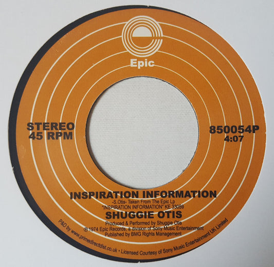 Shuggie Otis : Inspiration Information / Aht Uh Mi Hed (7", Single, RE)