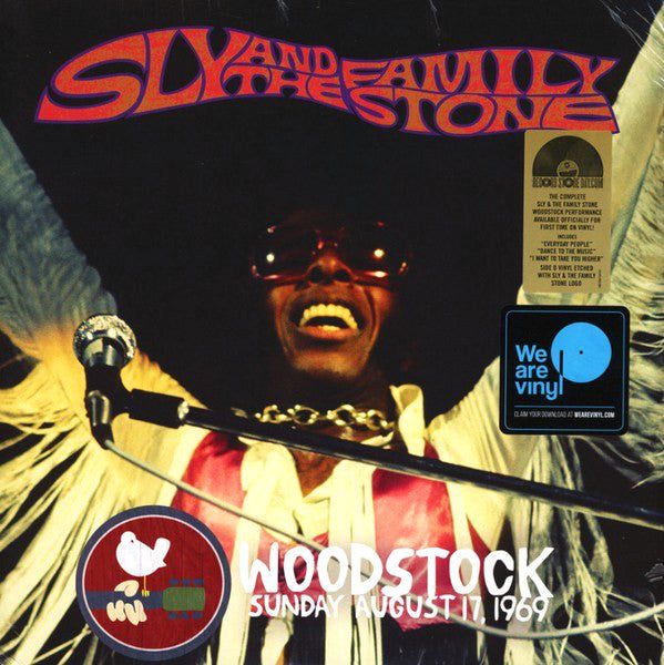 Sly & The Family Stone : Woodstock Sunday August 17, 1969 (LP + LP, S/Sided, Etch + Album, RE)