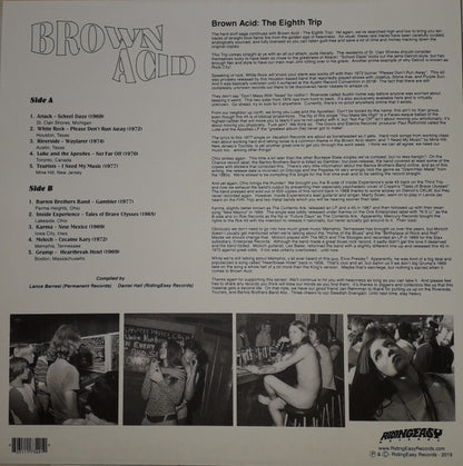 Various : Brown Acid: The Eighth Trip (Heavy Rock From The Underground Comedown) (LP, Comp, Ltd, Ora)