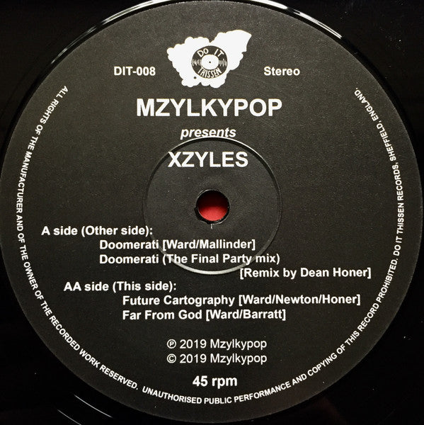 Mzylkypop : Mzylkypop Presents Xzyles (12", EP, Ltd)