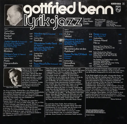 Benn* : Gottfried Benn - Lyrik + Jazz (LP, Album)
