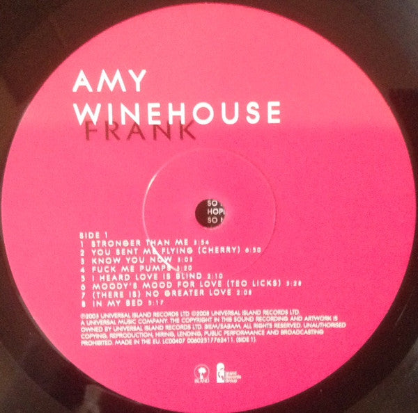 Amy Winehouse : Frank (LP, Album, RE, RM)