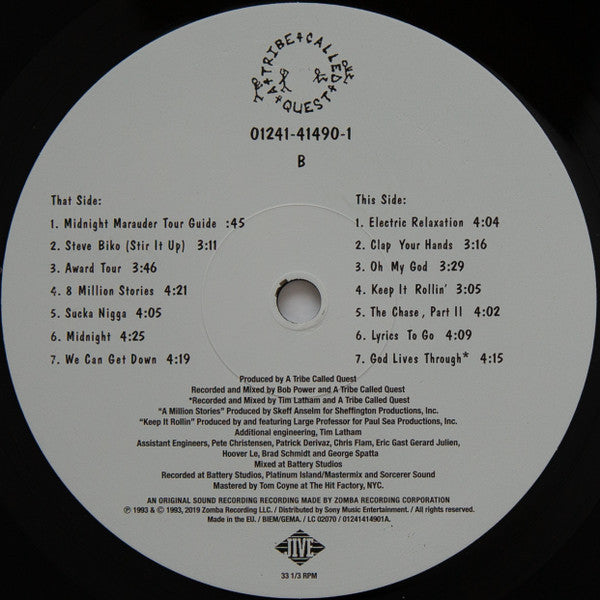 A Tribe Called Quest : Midnight Marauders (LP, Album, RE)