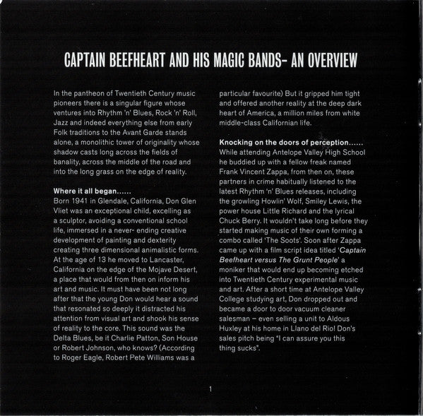 Captain Beefheart : Magneticism II - The Best Of Captain Beefheart & His Magic Bands Live In The USA 1966 - 81 (CD)