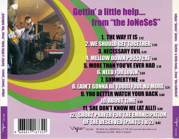 Edgar "Jones" Jones* : Gettin' A Little Help.... From "The Joneses" (CD, Album)