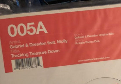 Gabriel & Dresden Feat. Molly* : Tracking Treasure Down (12")