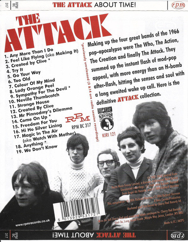 The Attack (2) : About Time! (The Definitive MOD-POP Collection 1967-1968) (CD, Comp, RM, GZ )