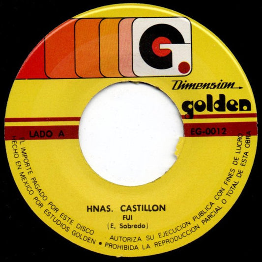 Hermanas Castillón : Fui (7", Single)