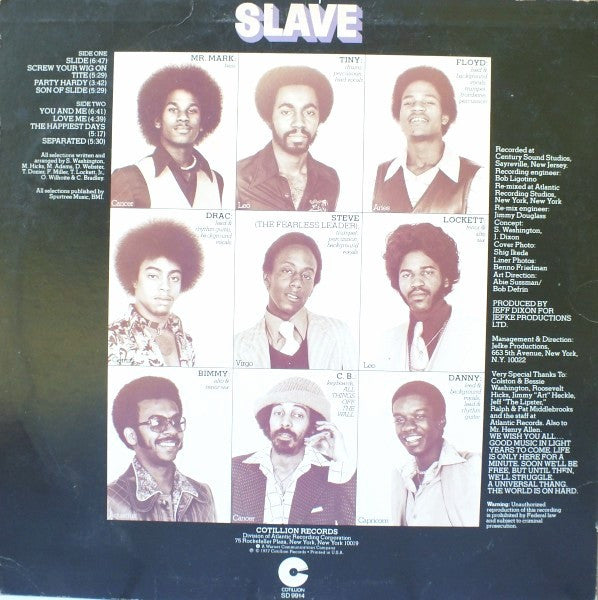 Slave : Slave (LP, Album, Pre)