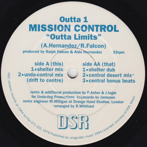 Mission Control : Outta Limits (12")
