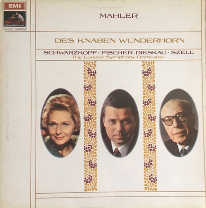Gustav Mahler, Elisabeth Schwarzkopf, Dietrich Fischer-Dieskau, George Szell, The London Symphony Orchestra : Des Knaben Wunderhorn (LP)