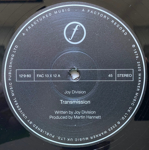 Joy Division : Transmission (12", Single, RE, RM, 180)