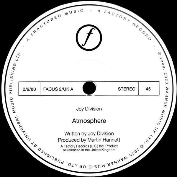 Joy Division : Atmosphere (12", Single, RE, RM, 180)
